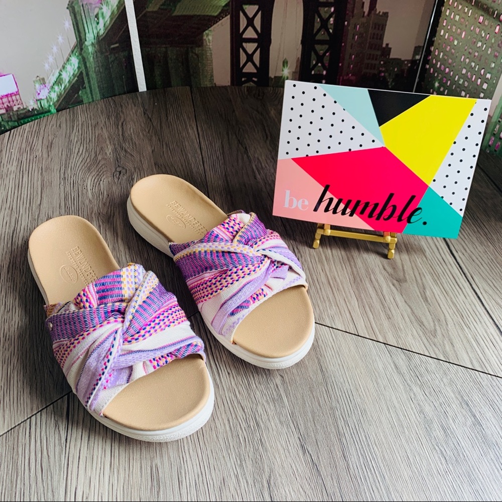 Dr Scholl’s Bewandered Purple Slide Sandals New!